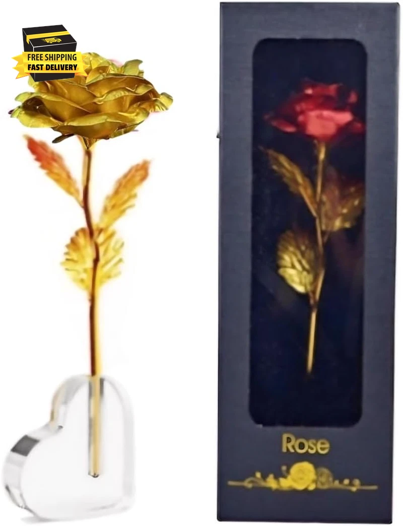 24k Golden Rose for sale | eBay