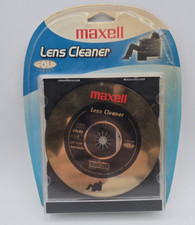 Maxell Lens Cleaner CD 345 Gold DVD CD-R CD-ROM Playstation Thunderon Brush NEW