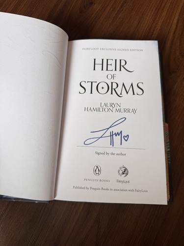 FAIRYLOOT - Heir of Storms by Lauryn Hamilton Murray - HAND SIGNED - Imagen 4 de 7