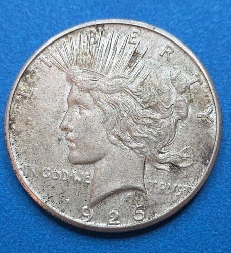 1926 S Peace Dollar 90% Silver Great Condition VF Details Beautiful - 26008