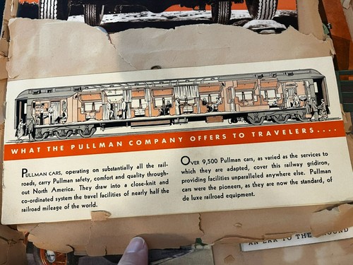 Vintage Scrapbook 1930s filled w Ephemera Automotive Railroad Century of progres - Picture 11 of 18
