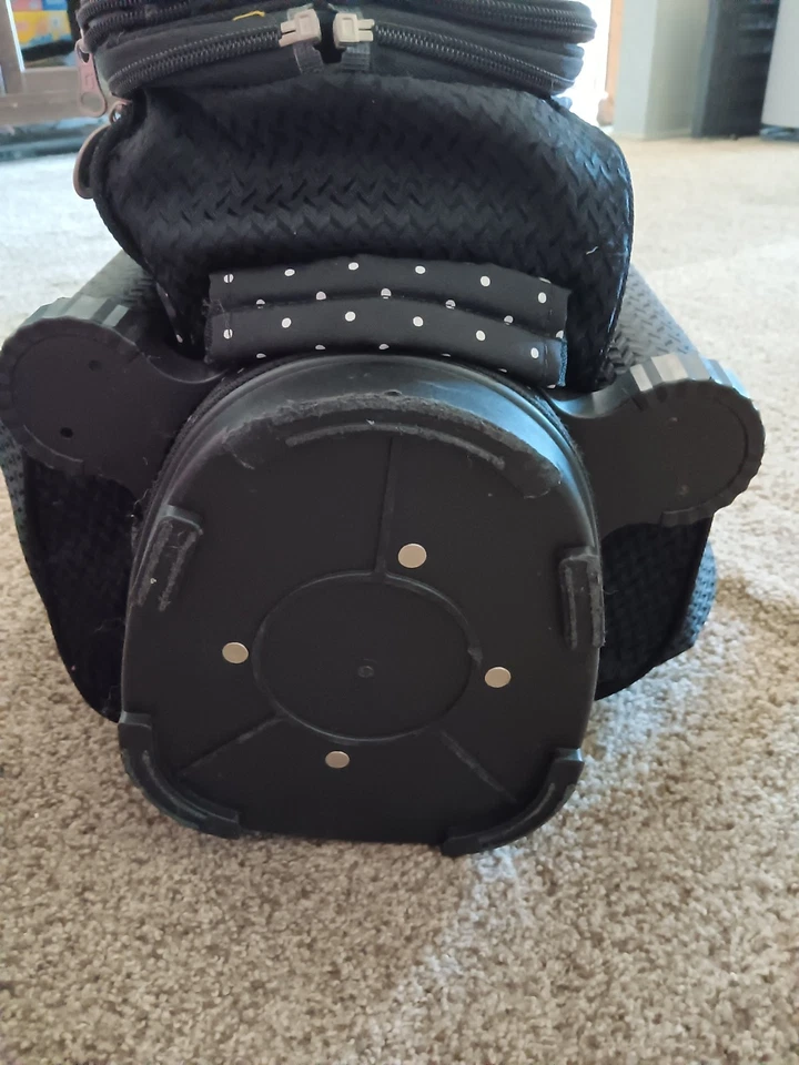 Bolsa de carro de golf RJ Sports para damas blanco y negro a lunares 14 vías con cubierta para lluvia Foto 4 de 4