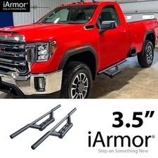 APS Stainless Steel Drop Steps for 19-26 Silverado Sierra Regular Cab