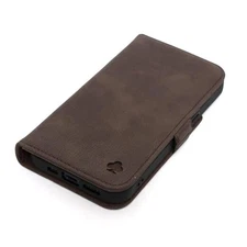  - Leather Case Compatible with. Premium Genuine iPhone 17 Chocolate Brown