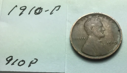1910 P ; Wheat Penny in Good condition