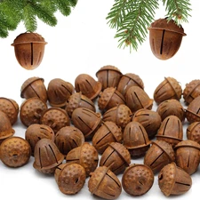20 pc Country Primitive Rusty Acorn Jingle Bells Rustic Farmhouse Home Decor for