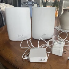 Pair of Orbi Netgear Whole Home Wi-Fi Routers - RBR50 and Satellite RBS50