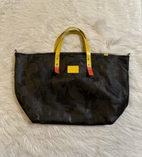 Parker Thatch Bobbi Bag Leather Camo Yellow Handles