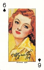 Myrna Loy Star of the Silver Screen Hollywood Single Swap Playing Card