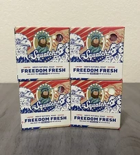 4 DR. SQUATCH LIMITED EDITION FREEDOM FRESH MEN'S NATURAL SOAP BARS RED ROOT TEA