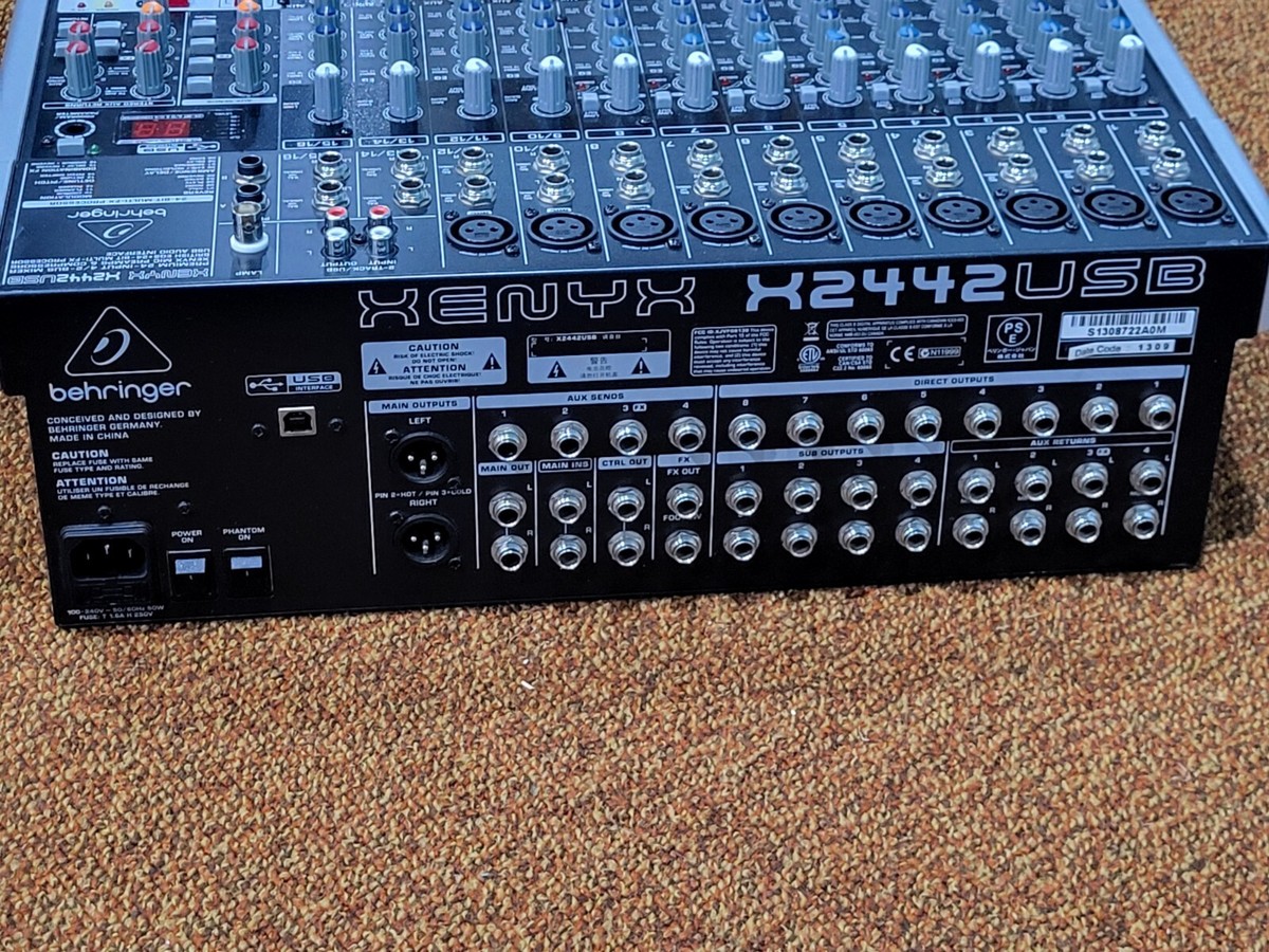 MADE IN USA Tested!! Behringer Mixer Xenyx X2442 (Missing Program Button) | eBay