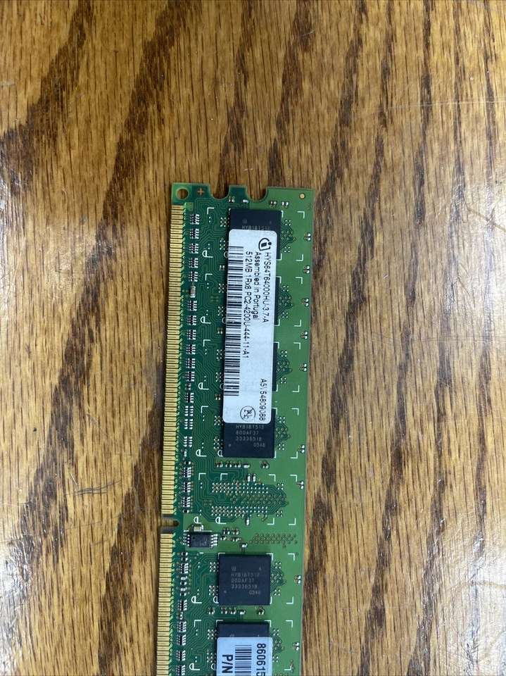 Infineon/HP PC2-4200U 512MB 533 MHz DDR2 (HYS64T64000HU-3.7-A) 240pin - Image 2 of 4