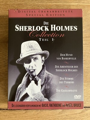 DIE SHERLOCK HOLMES COLLECTION - TEIL 1 (4 DVD) Pappschuber - TOP KULT, Schuber