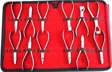 Set Of 12 New Premuim Optical Plier Optician Optical Pliers Eyeglasses Tool Kit