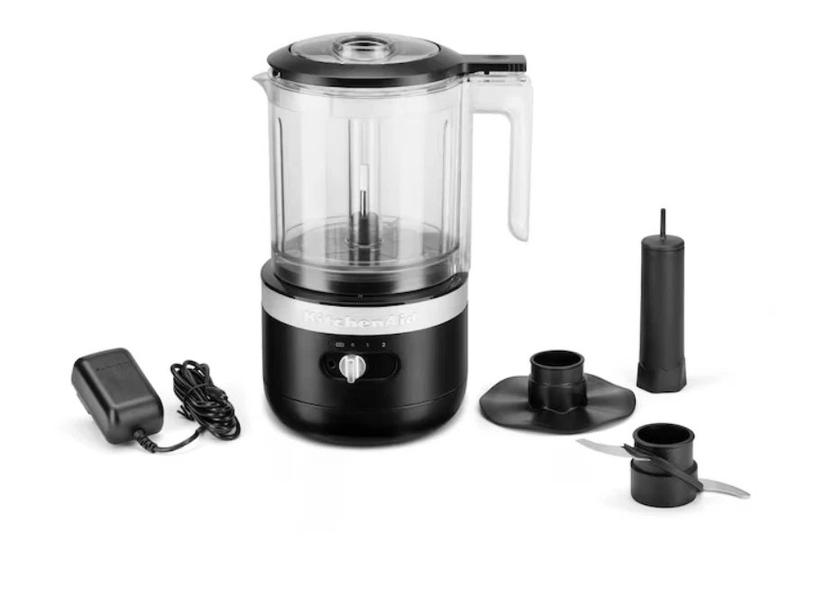 New KitchenAid 5-Cup Mini Food Chopper Cordless KFCB519BM, Matte Black - Image 2 of 4
