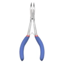 6 3/8" Extra Long Smooth Jaw 45 Degree Bent Nose Spring Loaded Pliers