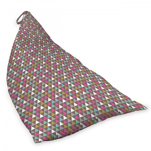 Abstrakt Spielzeugtasche Sitzsack Bunt Vintage Triangles - Bild 2 von 5