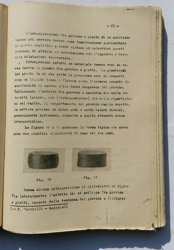 MATERIALI lezioni esercizi Pietro Vacchelli 1948 Libreria Editrice Politecnica - Immagine 2 di 4