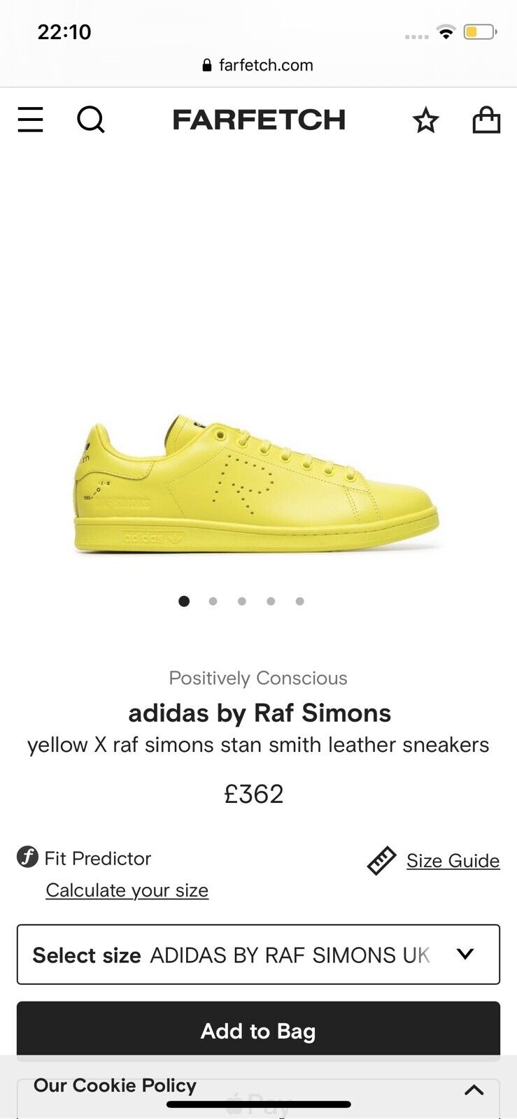 Brand New Adidas Simons Stan Smith Yellow X Leather Trainers UK 10 eBay