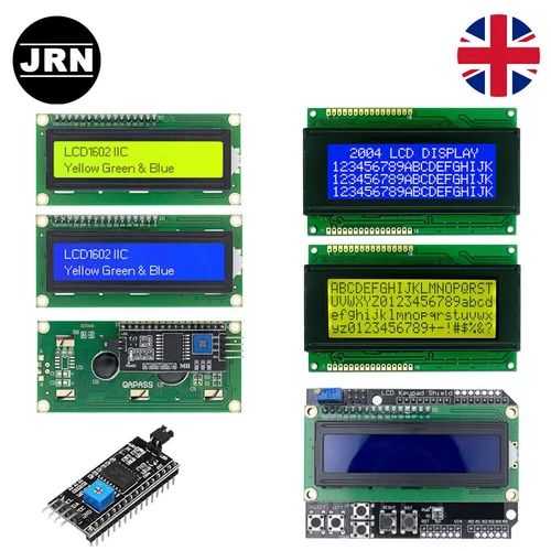 LCD Display 1602 2004 12864 I2C Green Blue Keypad Shield Panel for Arduino UK