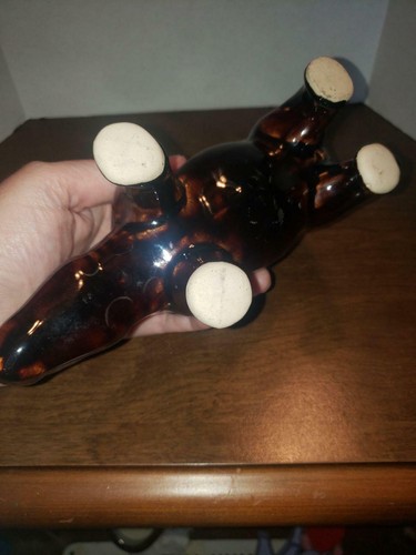 Ceramic Rhino Brown Drip Glaze - Picture 4 of 4