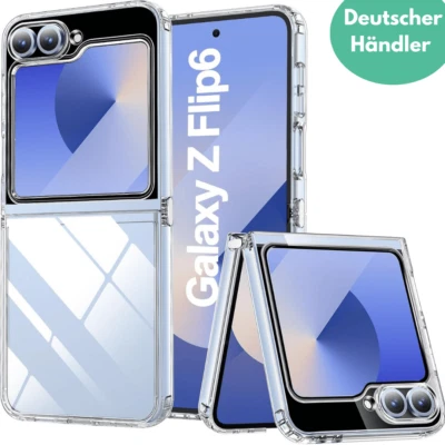 SMARTUP Schutz Hülle für Samsung Galaxy Z Flip 6 5G Handy Tasche Silikon Cover Case TPU