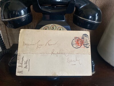 ARTHUR JOHNSON,Nottingham Printer,Calling Card,Antique Business,Victoria Stamp