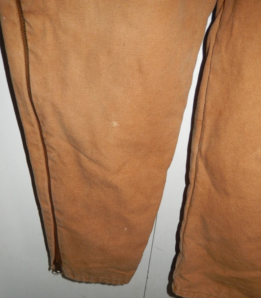 Vintage Liberty Insulated Canvas Duck Bib Overalls Brown Youth 18 Regular - Image 4 of 4