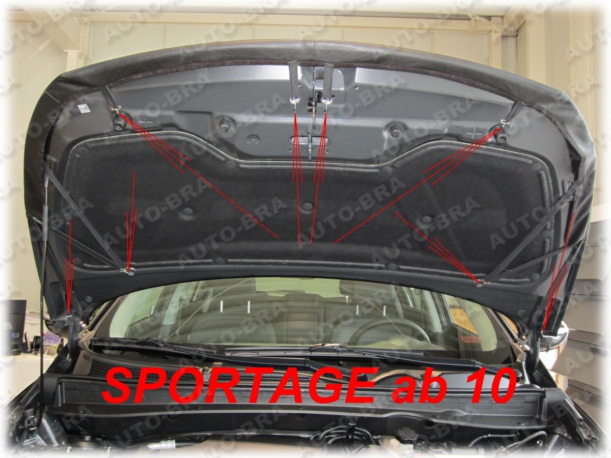 Auto-Bra Für KIA Sportage 2010-2015 - Steinschlagschutz Für Motorhaube In Schwarz