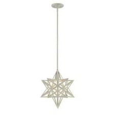 Park Harbor PHPL3271ANCR Mayland 14" Wide Pendant Off White