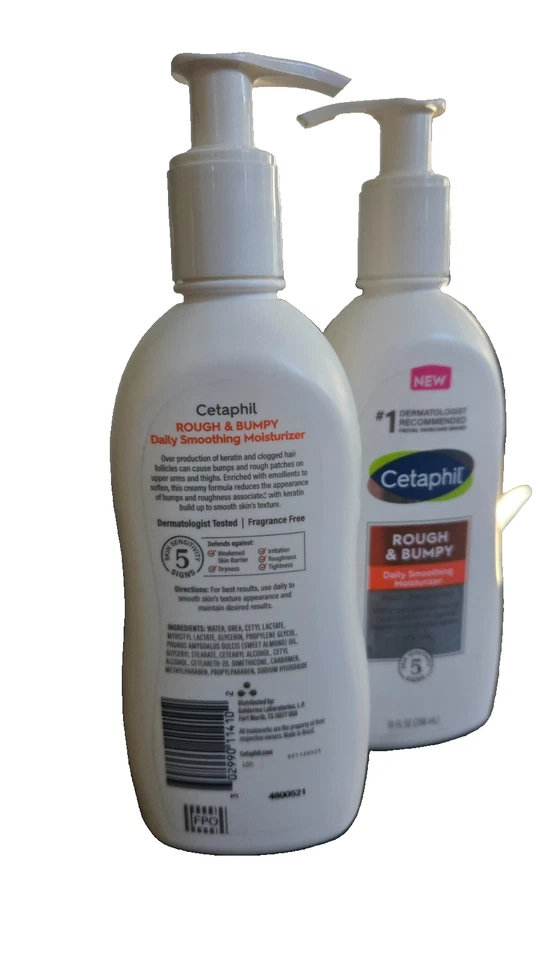 Crema hidratante suavizante diaria Cetaphil para piel áspera y llena de baches 10 fl oz  Foto 2 de 2