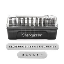ImpressArt Stargazer Uppercase Letter Metal Stamp Set, Alphabet Punches