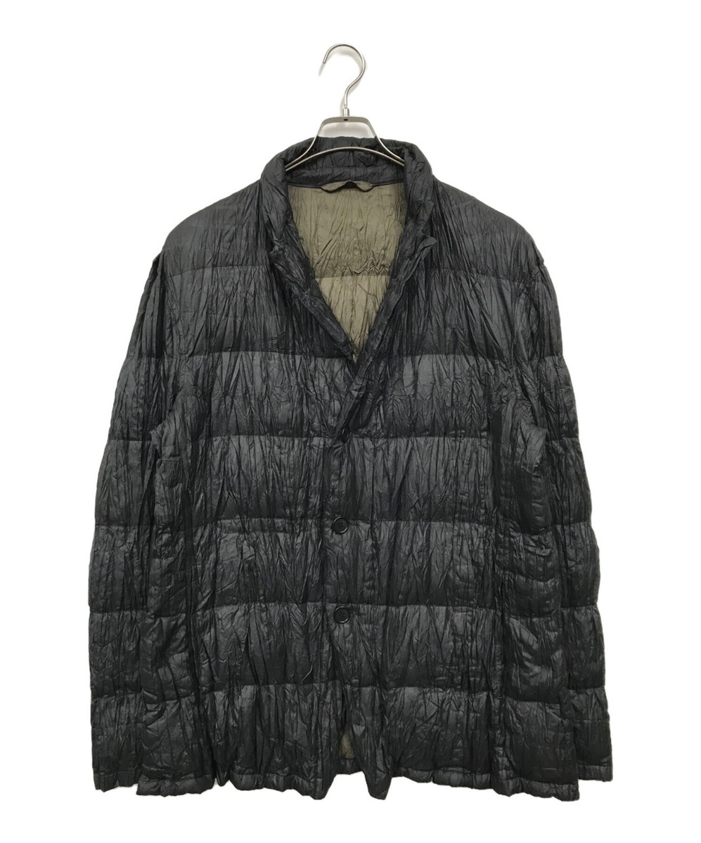 ISSEY MIYAKE MEN/ Reversible pleated down jacket, black