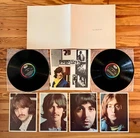 The Beatles White Album LP Vinyl Complete Photos/Poster 1986 Capitol Rainbow VG+