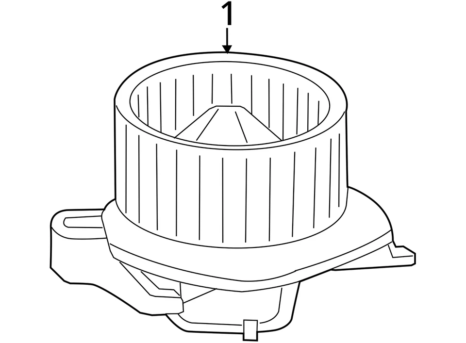 Задний двигатель вентилятора переменного тока для Jeep Grand Cherokee 2011-2013 годов выпуска XPJ5T - Изображение 3 из 3