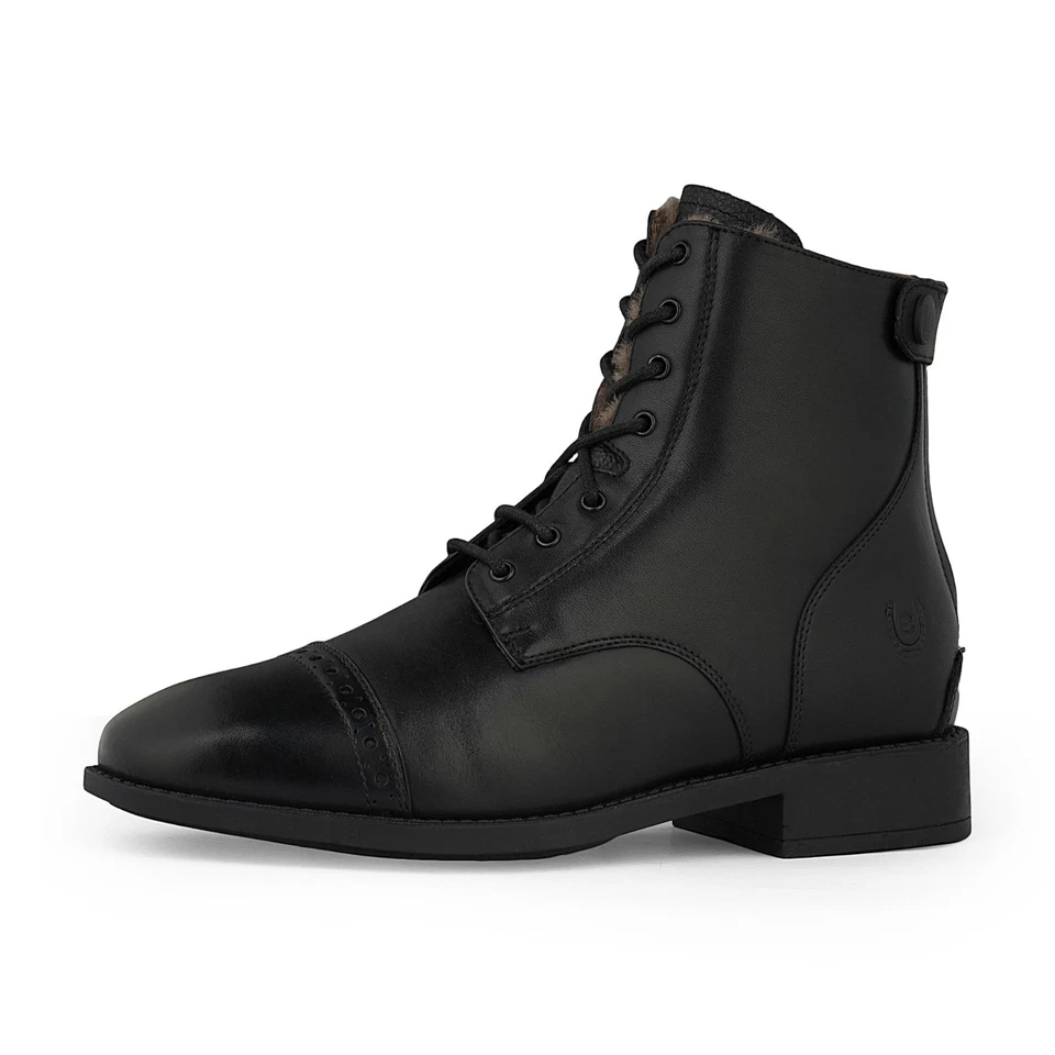 Bronco Premium Justify Winter Reitstiefeletten schwarz Größe 41 Reitschuhe