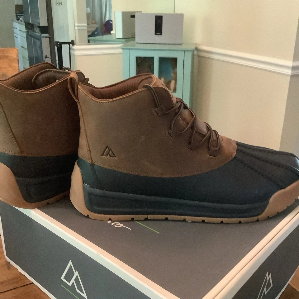NUEVO EN CAJA Bota de Cuero Diseño Alpino Ortholite Gavin Pato Impermeable para Hombre Talla 12 Foto 4 de 4