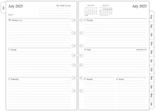 newestor 2025-2026 Planner Classic (Size 4) - 5.5”x8.5“, White 