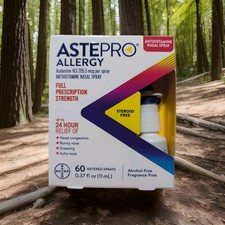 ASTEPRO Allergy Antihistamine Nasal Spray - 60 Metered Sprays 24hr Relief 4/28