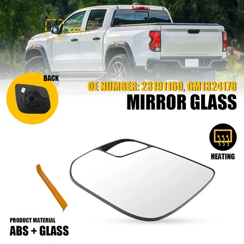 Mirror Glass For 2015-20 Chevrolet Colorado Base Driver Side 23191160 GM1324178