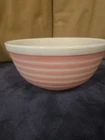 Vintage Rare Pyrex Pink Striped 403 2 1/2 Qt Nesting Bowl 1965-1967