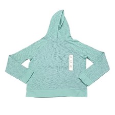 Cat and Jack Girls' Hoodie Sweatshirt Medium Size 8 Ocean Green Pullover