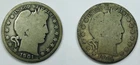 *MIXED DATE  BARBER HALF DOLLAR LOT* * 2 TOTAL COINS* NR #P3273