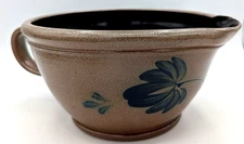 Rowe Pottery Historical Collection 2008 Batter Bowl w/Spout & Handle Salt Glaze