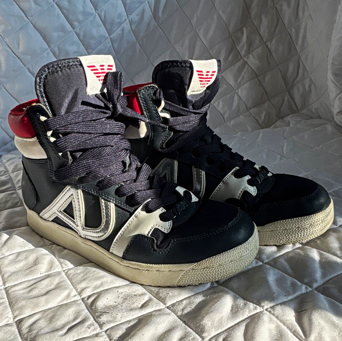 ARMANI JEANS スニーカー ブラック/ホワイト Armani Jeans Sneakers for Men for Sale | Shop Men's Sneakers | eBay