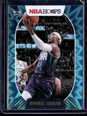 2020-21 Panini NBA Hoops Teal Explosion Devonte' Graham #190 Hornets