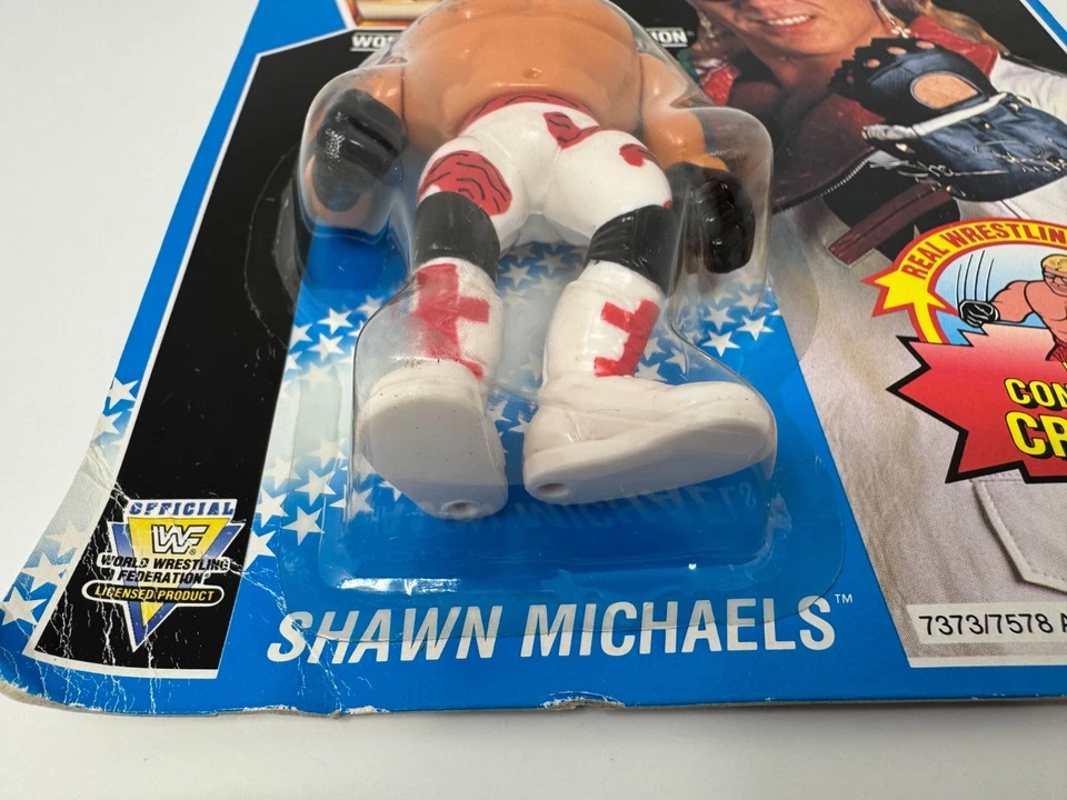 Hasbro WWF Shawn Michaels white trunks Series 10 1994 action figure - Image 3 of 4