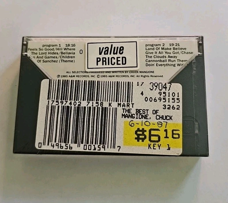 Chuck Mangione - The Best Of Chuck Mangione Cassette SEALED A&M VTG - Image 2 of 3