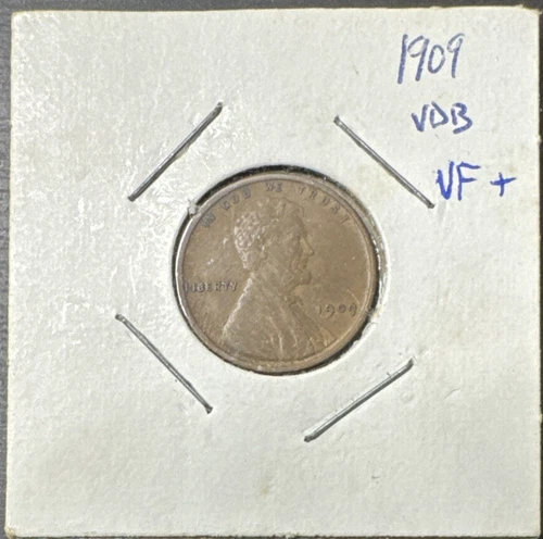 1909 VDB Lincoln Wheat Cent Penny  VF  "Actual Coin Pictured"