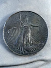 LIBERTY $20 Gold Piece Coin Belt Buckle- RARE 1907 Saint Gaudens Issue AC8 IMC